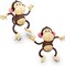4E's Novelty Inflatable Monkey 2-Pack, 27" for Jungle Decorations & Safari Birthday decorations!